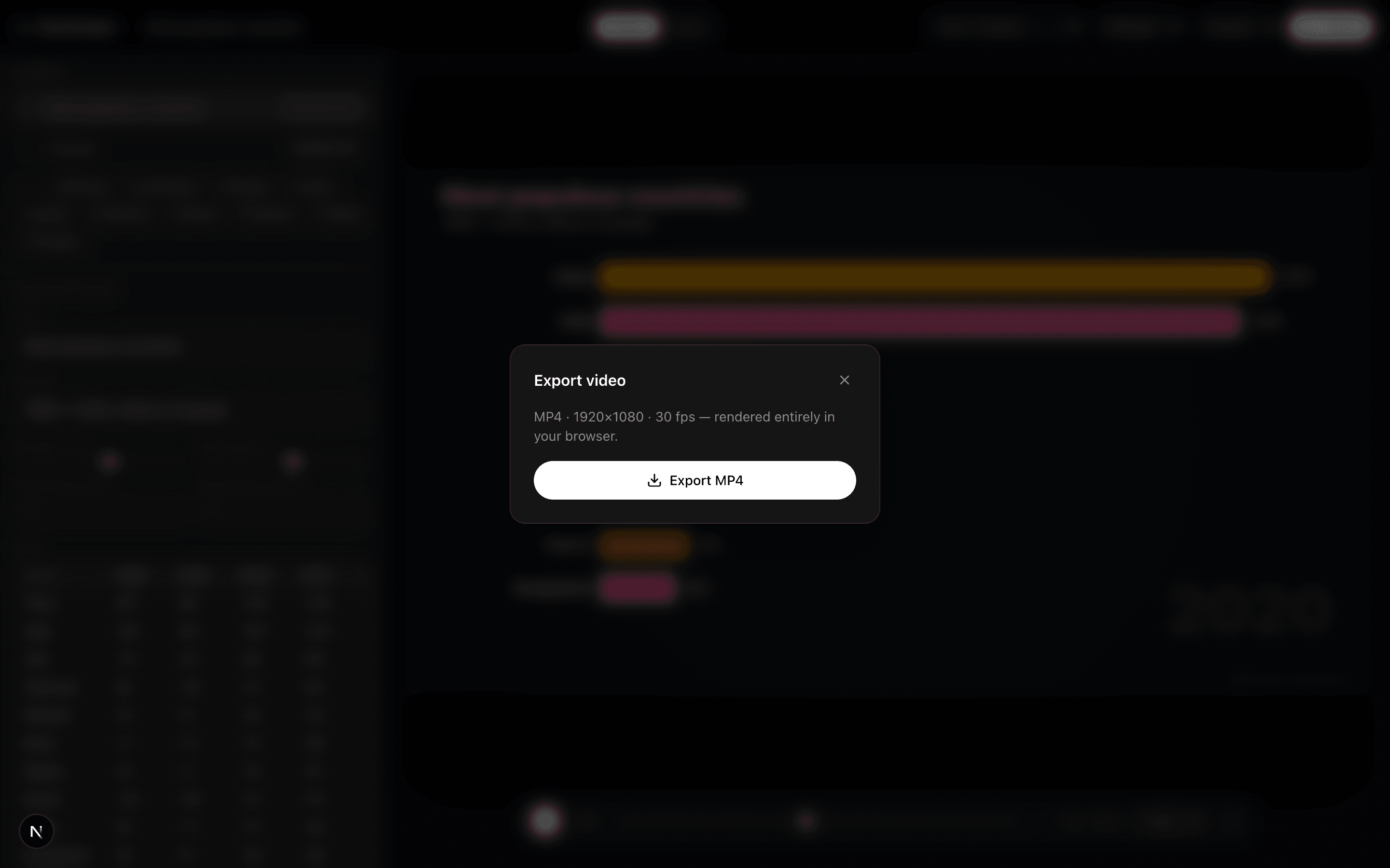Exporting the finished multi-scene story